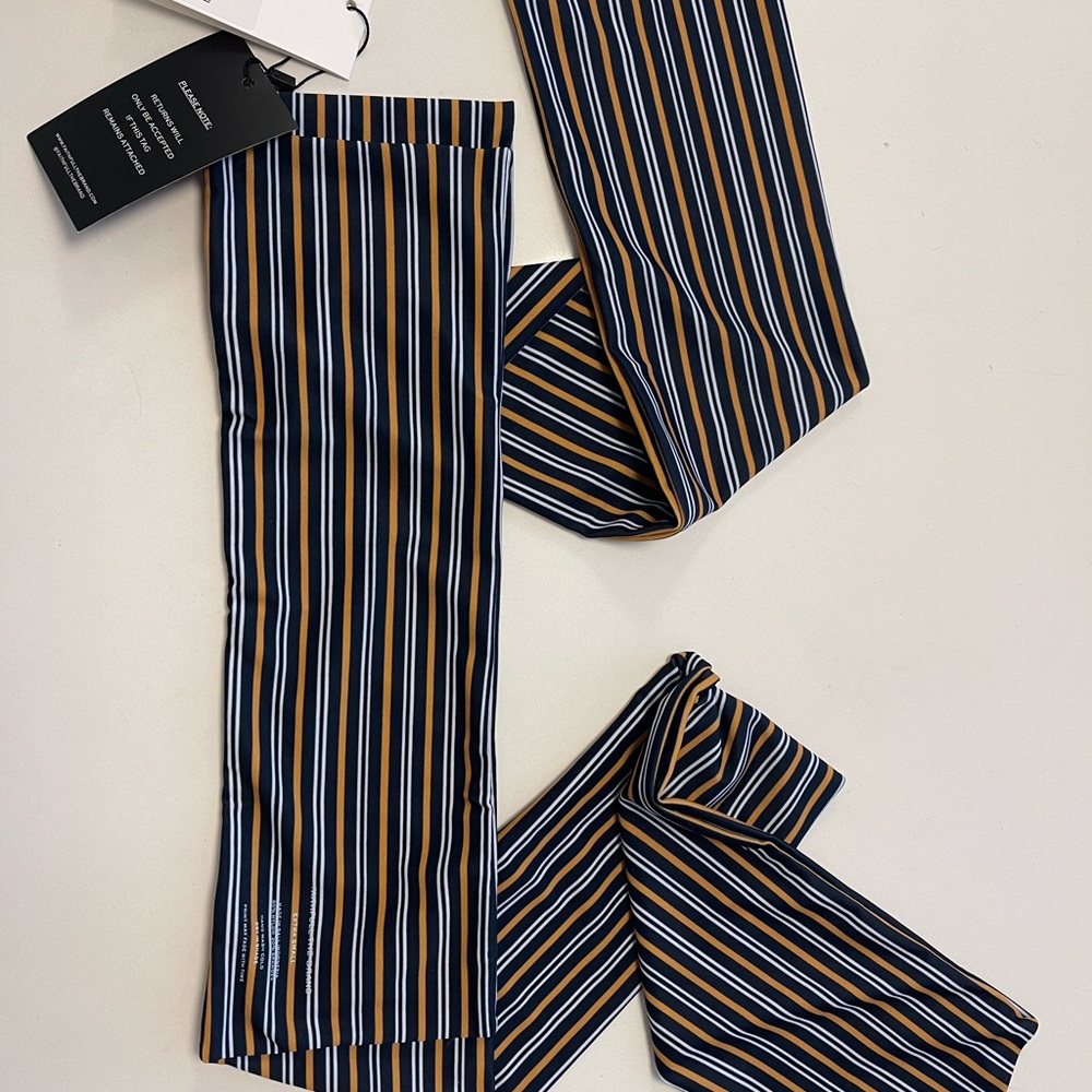 NWT Faithfull the Brand Bikini Top - Robin - Glasgow Stripe Print - Tie style